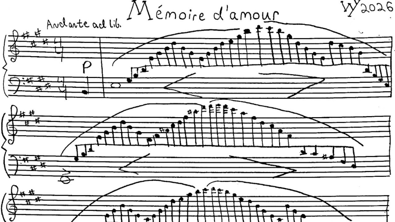 Original Piano Composition “Mémoire d’amour”