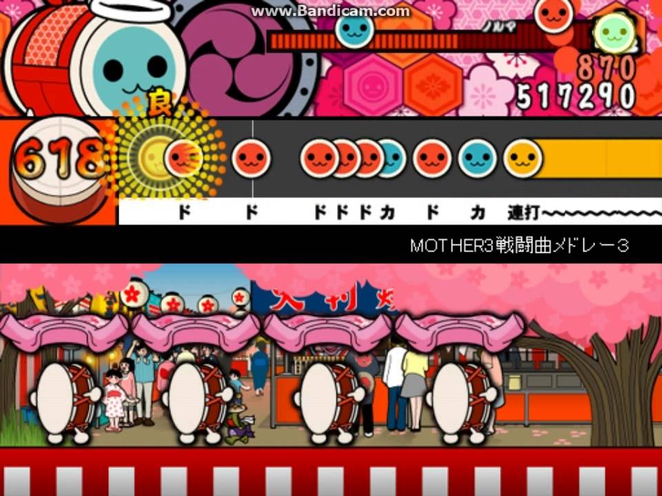 【太鼓さん次郎】MOTHER3戦闘曲メドレー３【創作譜面】