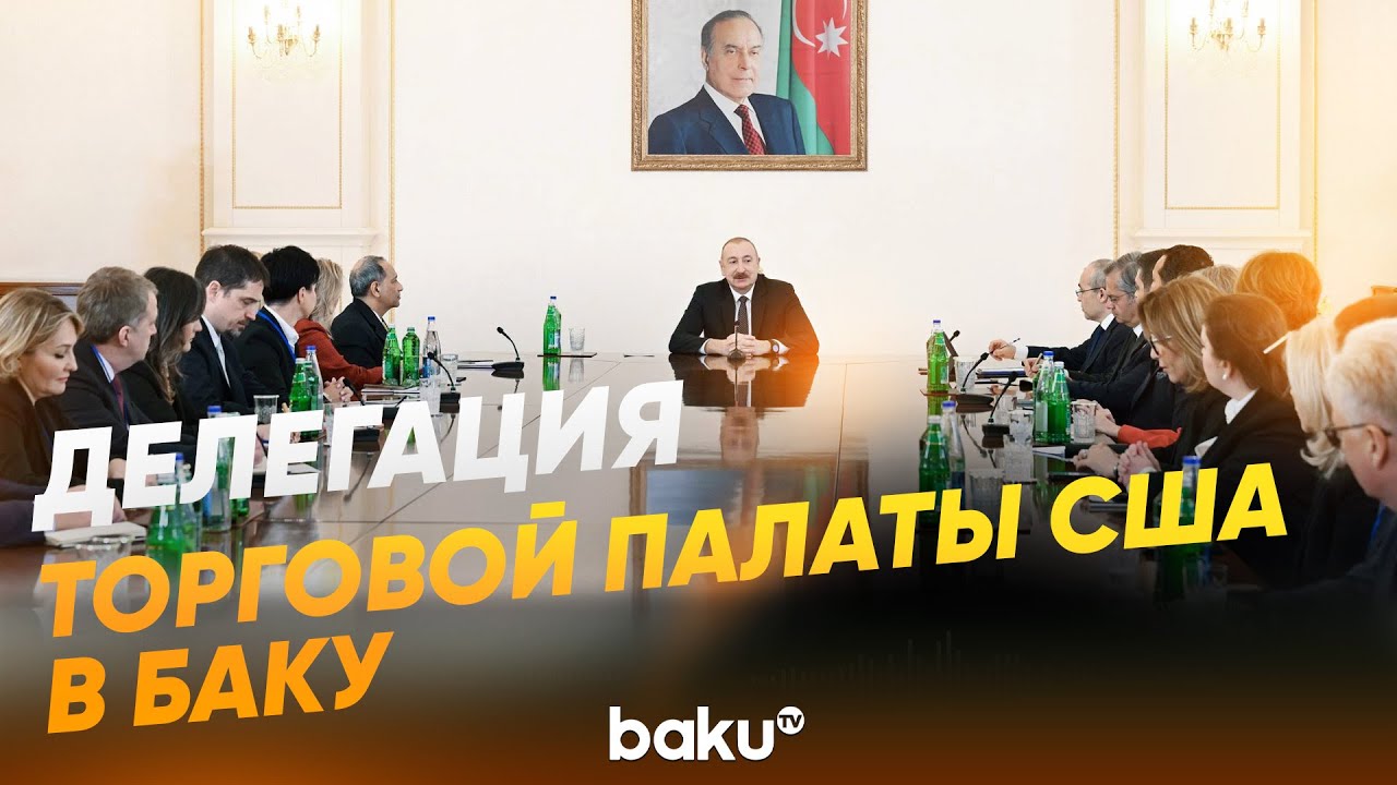 Президент принял делегацию Торговой палаты США во главе с Хушем Чокси - Baku TV | RU