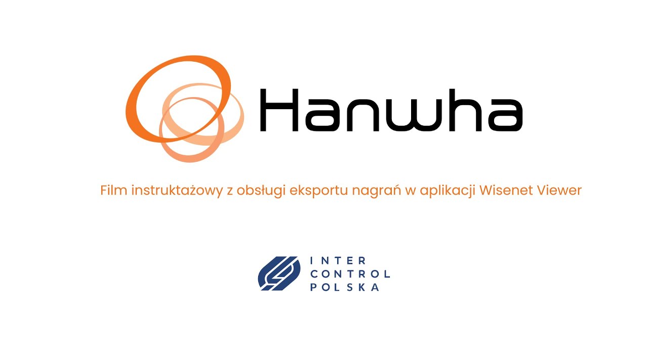 Obsługa eksportu nagrań w programie Wisenet Viewer