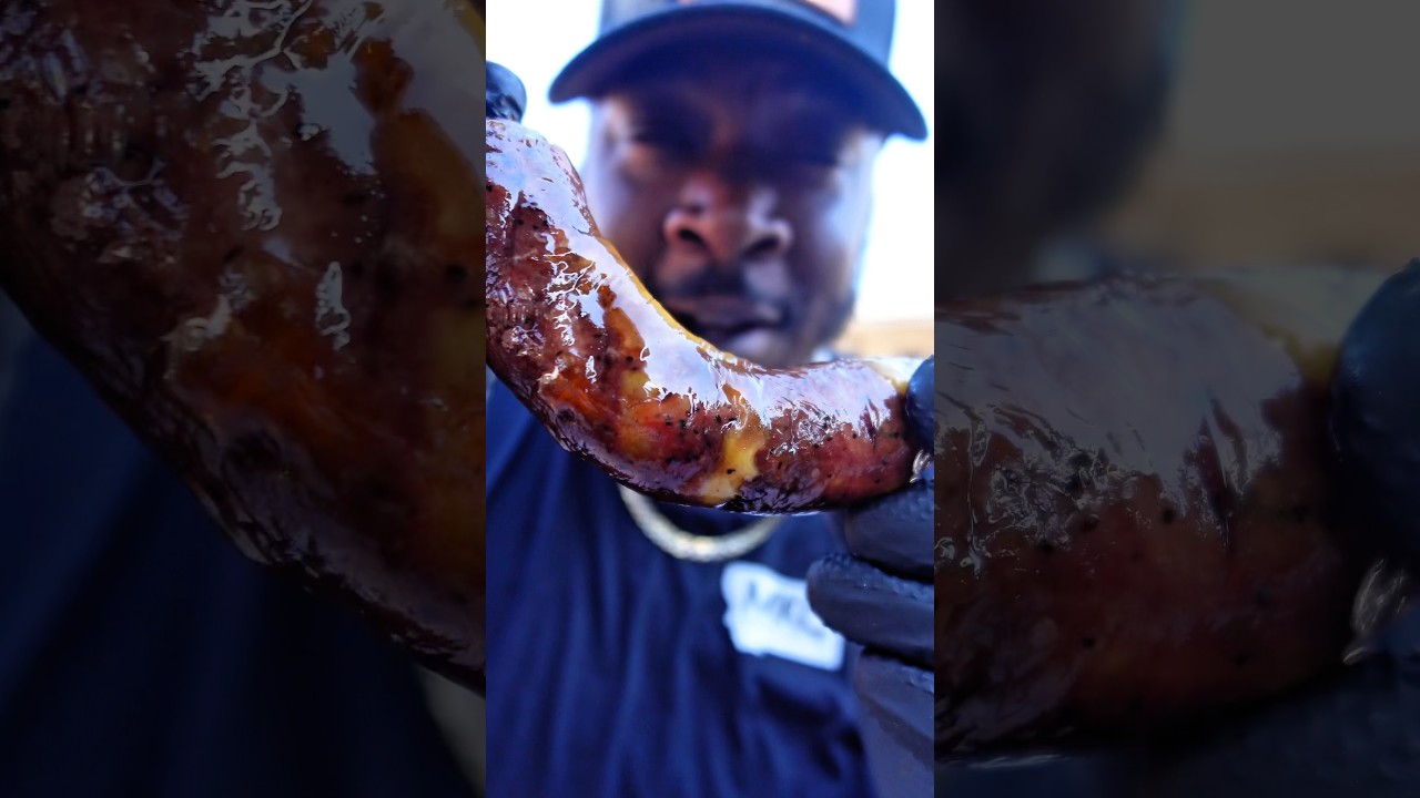 Brisket und Cheddar-Wurst 🤯 #Rindfleisch und K&auml;se #Wurst #BBQ #ChucksFlavortrain