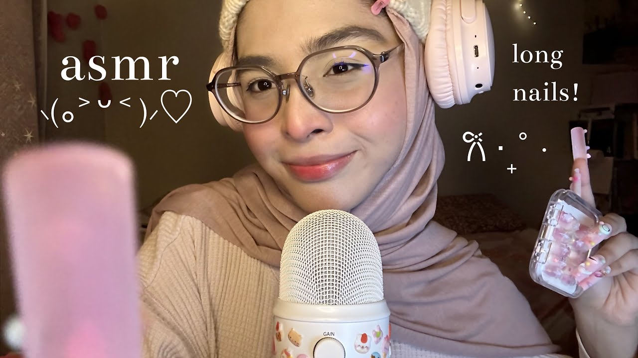 ASMR ♡ FAST & AGGRESSIVE MIC SCRATCHING // PUMPING WITH XL NAILS, MOUTH SOUNDS, CAMERA TAPPING🎀🎧