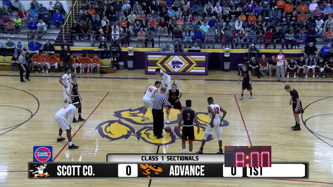 2017 Boys Class 1 Sectionals - Scott Co. Central vs. Advance  2-28-17