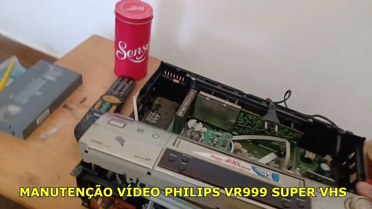 MANUTENÇÃO DO VÍDEOCASSETE PHILIPS VR999 SUPER VHS