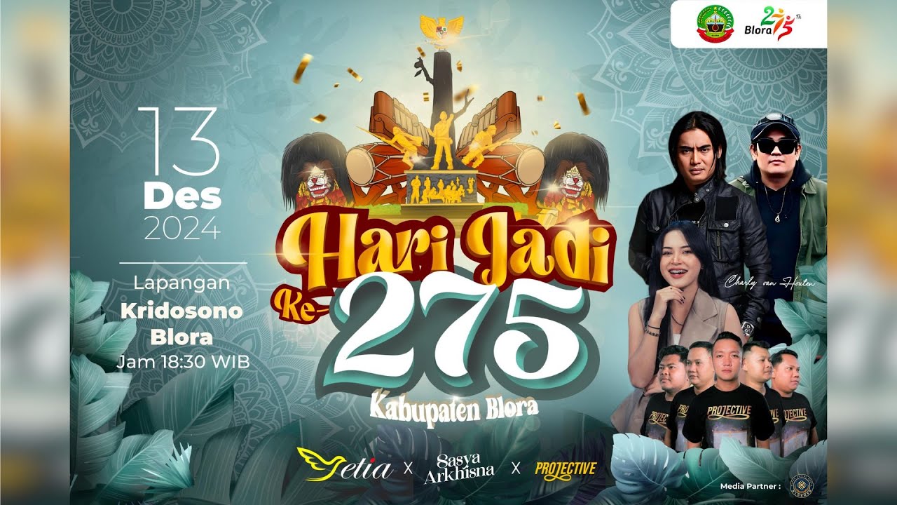 🔵 [LIVE] Resepsi Hari Jadi Ke-275 Kab. Blora Charly Van Houten (Setia Band)