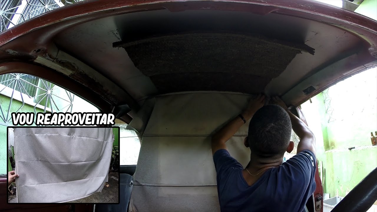 FORRAÇÃO DO TETO | REFORMA FUSCA 1985 EP.45