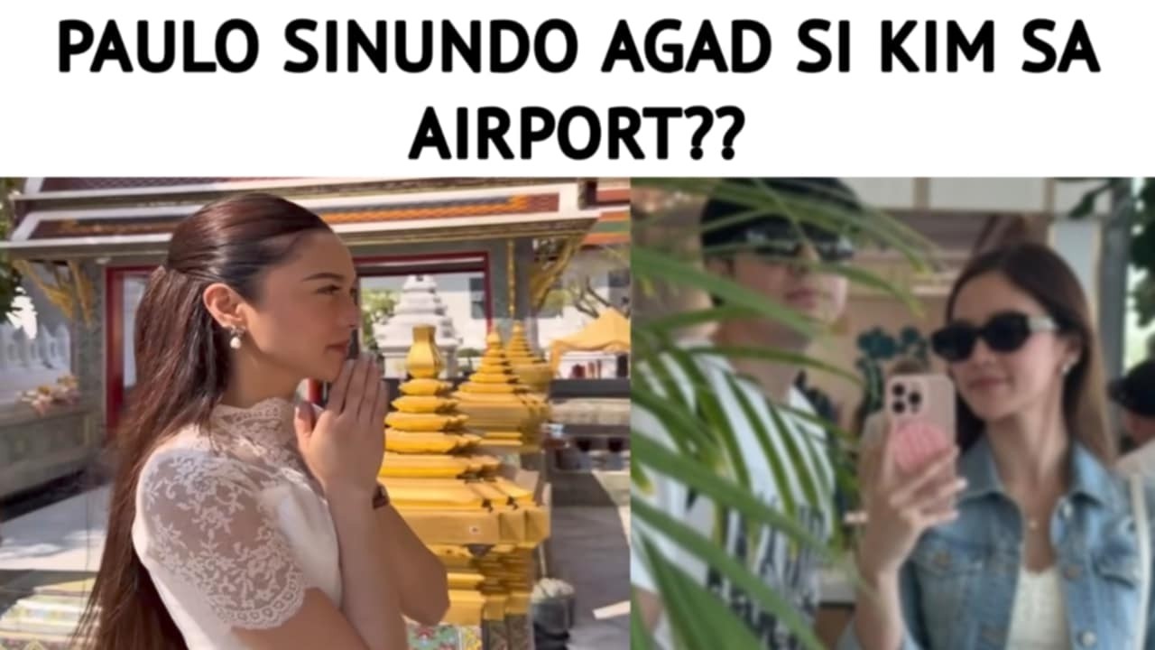 PAULO SINUNDO AGAD SI KIM SA AIRPORT?!