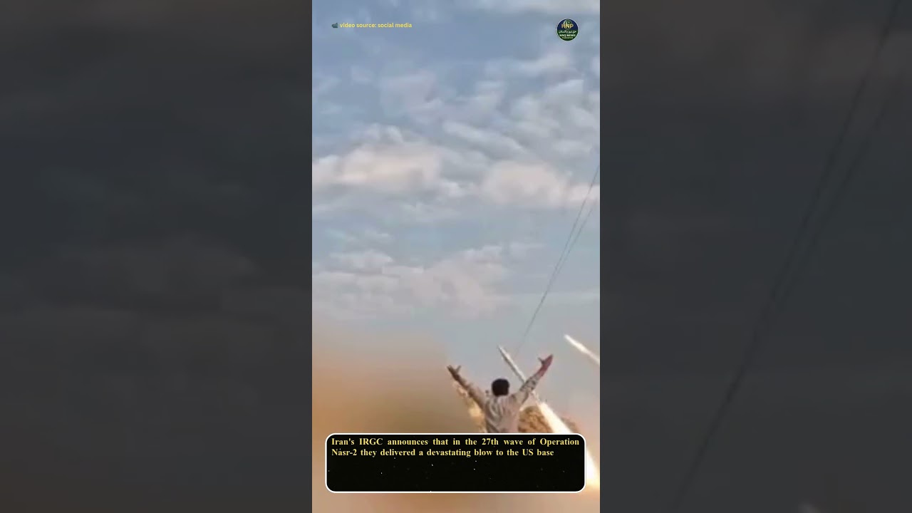 OPERATION NASR-2 WAVE 27! 🚨 IRGC Strikes US Base In Al-Azraq Jordan! #news #attack #usa