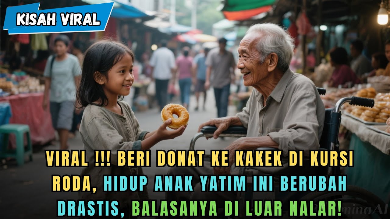 Beri Donat ke Pria di Kursi Roda, Hidup Anak Yatim Ini Berubah Drastis, Balasannya Di Luar Nalar!