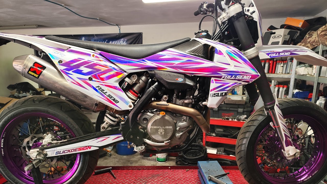 KTM EXC 450 Super Moto, złożenie silnika oraz pierwsze odpalenie.