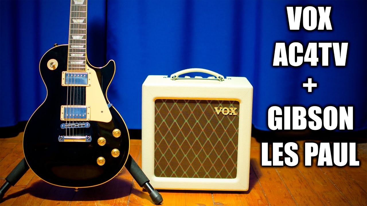 VOX AC4TV + Gibson Les Paul (Demo)