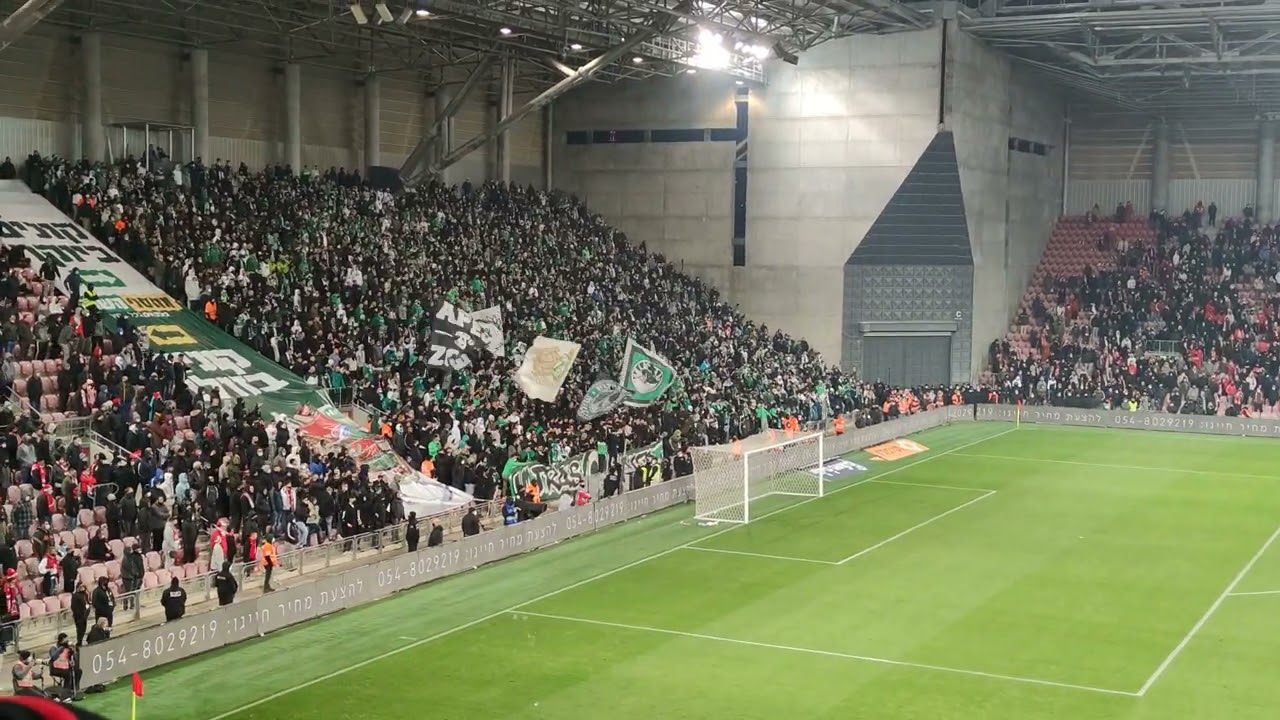קהל מכבי חיפה קטעי עידוד מהמחזור ה18 עונת 21\22 הפועל באר שבע-מכבי חיפה 2-1