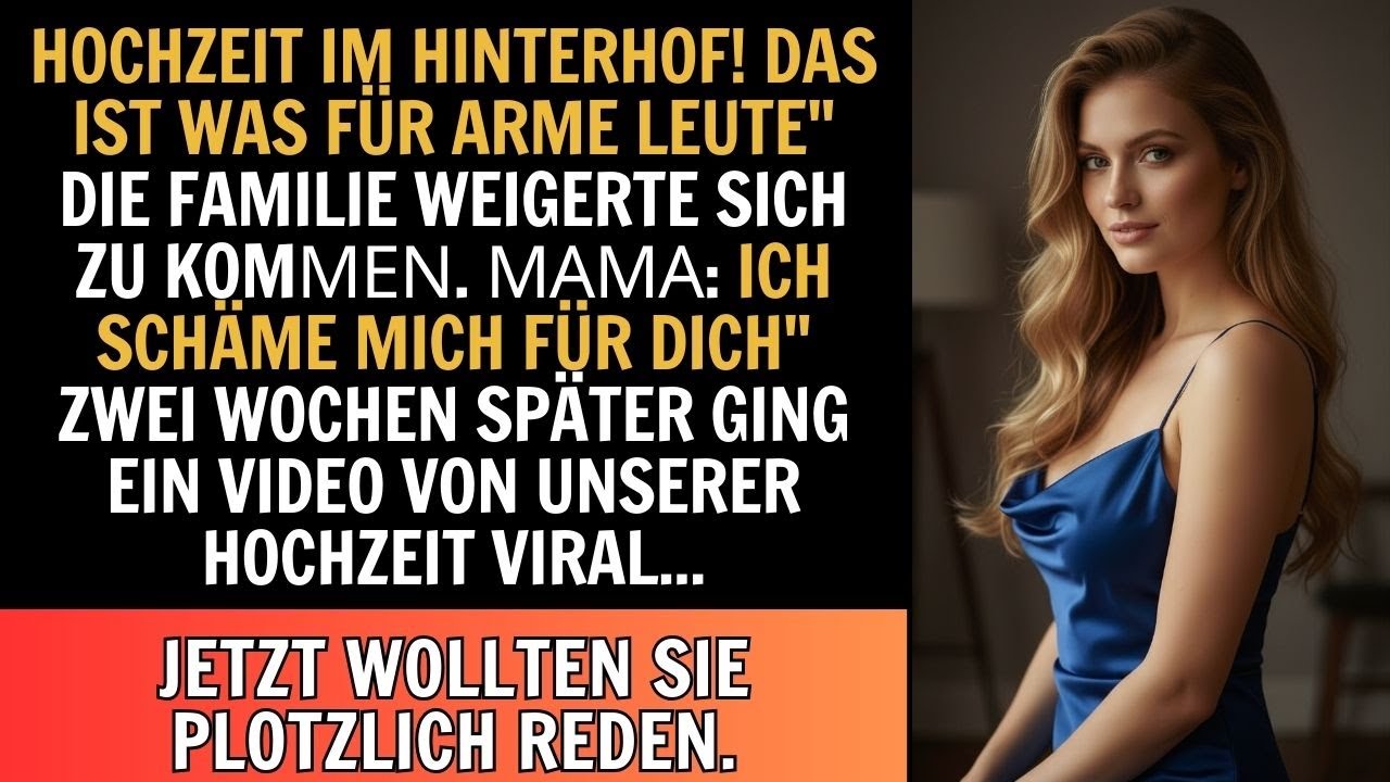 Meine Familie nannte meine Hochzeit im Garten „peinlich“ – bis sie sie in den Nachrichten sah.