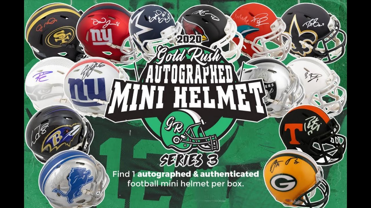2020 Gold Rush Autographed Football Mini Helmets Series 3 - eBay 2/7