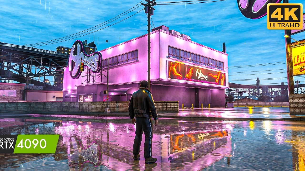 GTA 4 Path Tracing Photorealism Graphics Looks Real🔥  | PBR Road + DarkoRTX + Warcao 4K TEXTURE Mod