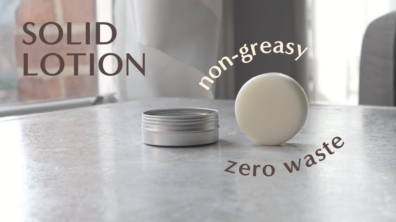 Zero waste solid lotion bar recipe