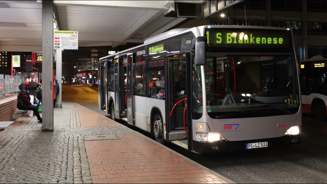 (SOUND) Mitfahrt im MB O530 CITARO Facelift - Verkehrsbetriebe Hamburg-Holstein - 0754 / PI-LZ 533