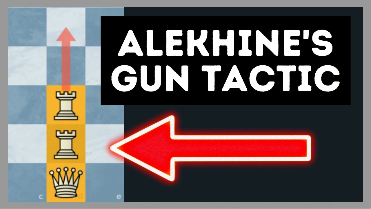 A Common Chess Tactic You Might Be Overlooking - The Alekhine's Gun Chess Tactic