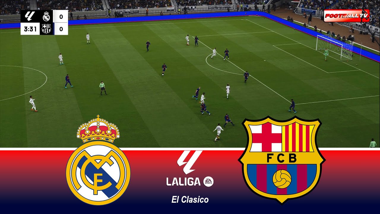 Real Madrid vs Barcelona | El Clasico - La Liga 25/26 | Full Match All Goals | Pes 21 Gameplay