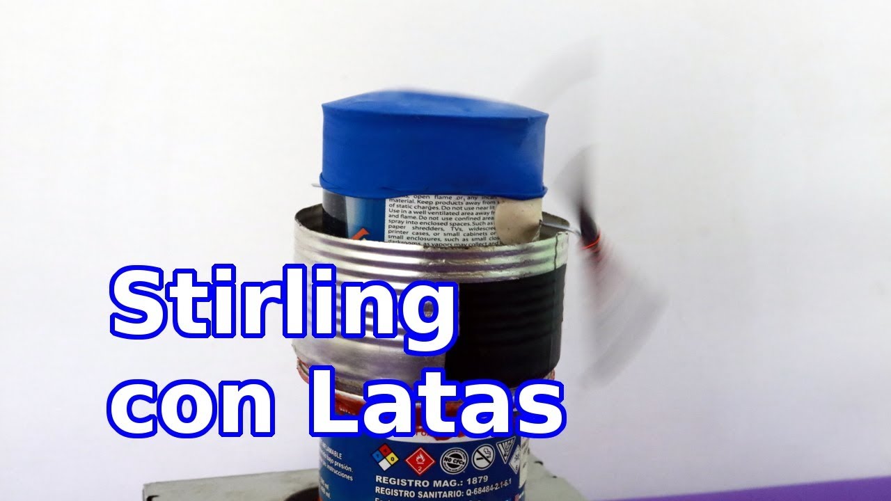 Motor Stirling Casero 600 RPM