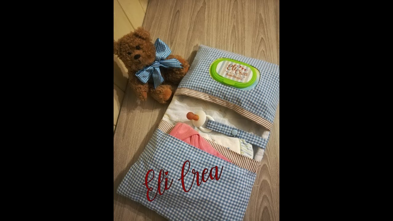 🍼🎀Porta Pannolini e salviette da borsa PER BAMBINI - tutorial passo passo