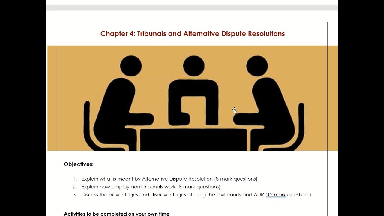 ADR Lesson 1 of 3: Describe and Explain ADR