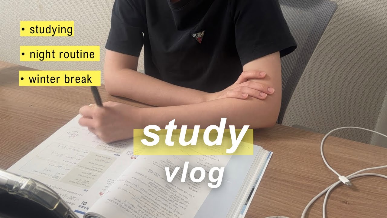 study vlog 🎧: winter break day in my life, korea vlog, smashed sweet potatoes