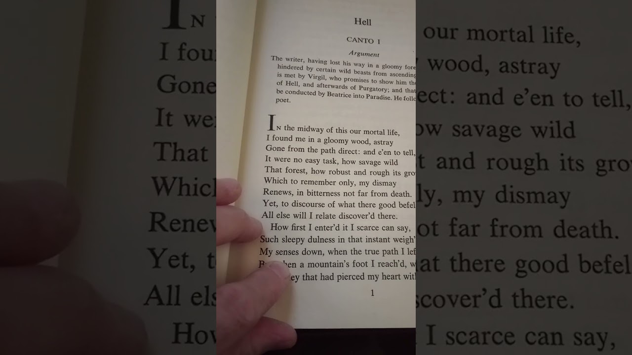 Dante's Divine Comedy translations