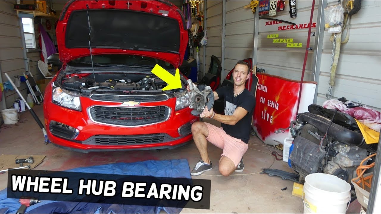 FRONT WHEEL HUB BEARING REPLACEMENT REMOVAL CHEVROLET CRUZE CHEVY