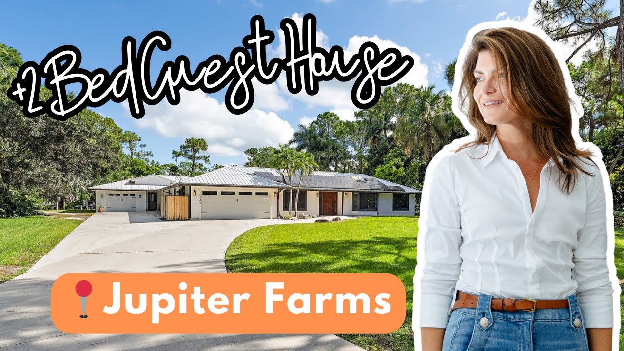 Best Home Price in Jupiter Farms: Main Home + Guest House
