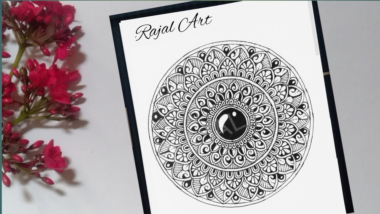 How to draw mandala art for beginners | step by step | mandala art | mandala drawing | easy drawing