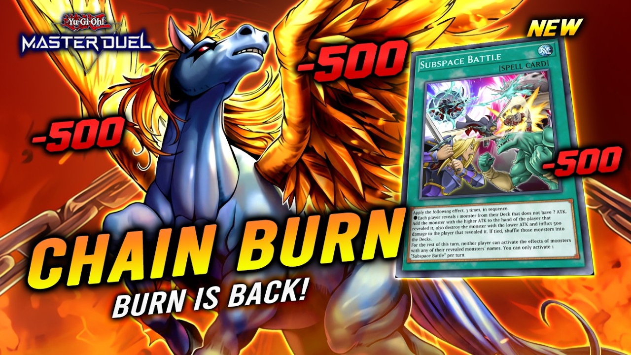 NEW Subspace Battle Makes CHAIN BURN Absolutely TOXIC‼️ [Yu-Gi-Oh! Master Duel]