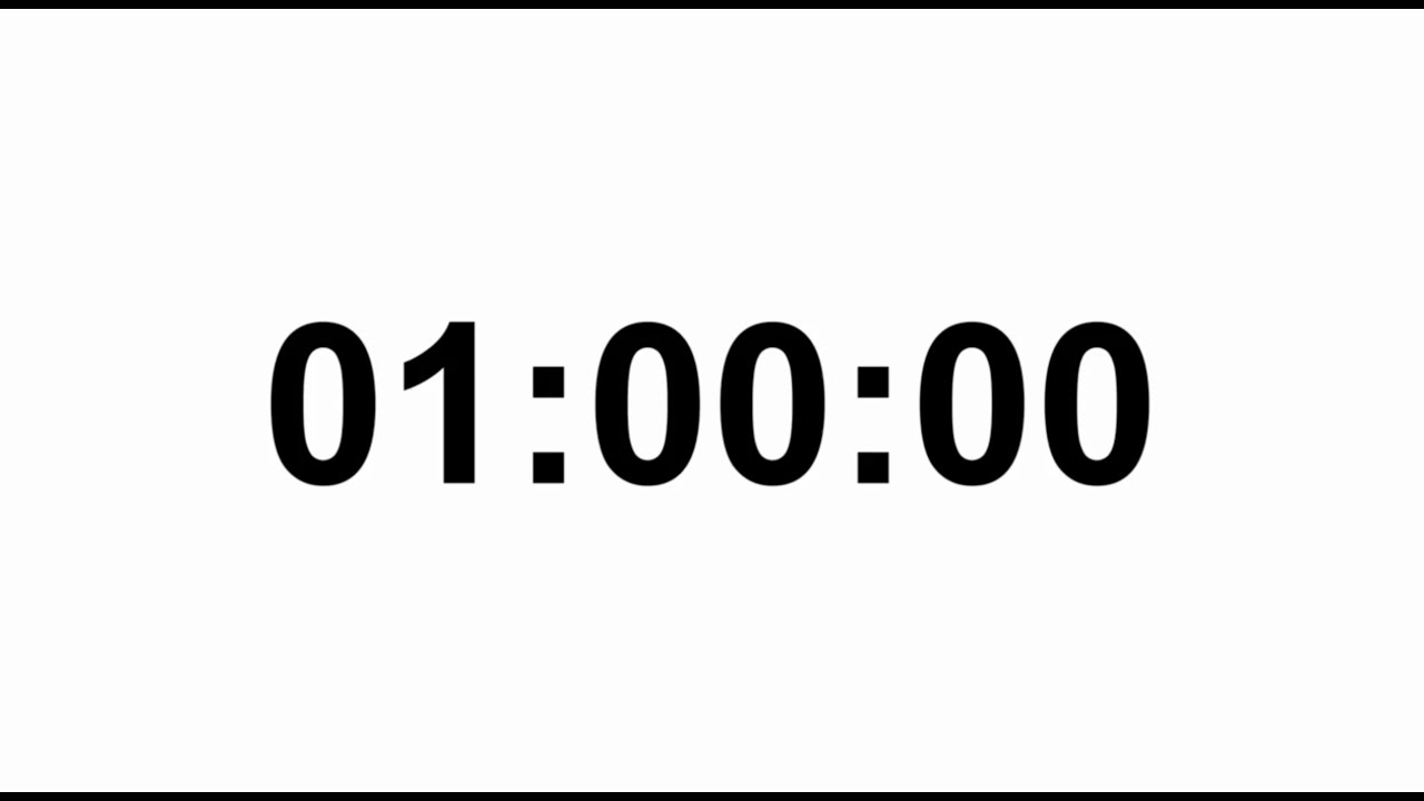 60-Minute Timer Countdown White-Background