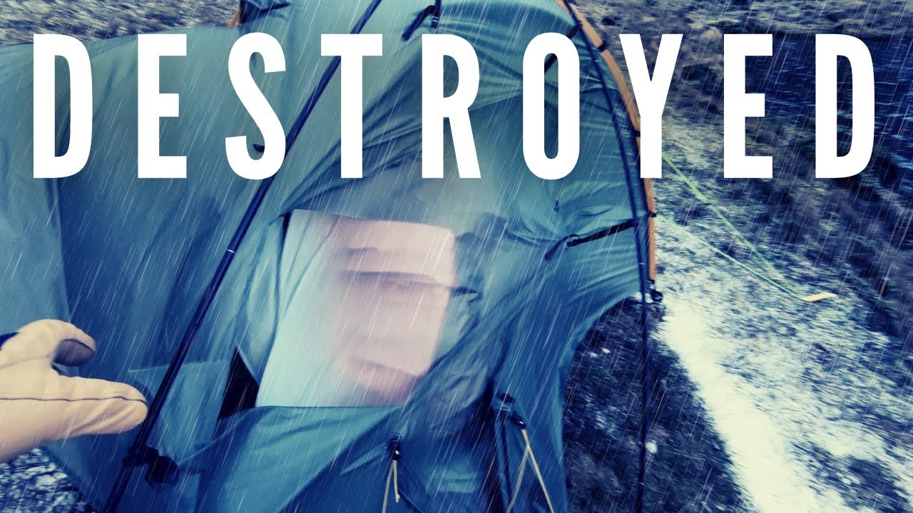 Scarp 1 Destroyed & Black Label Soulo Damaged | Winter Storm Camping in the Mountains - USER ERROR!