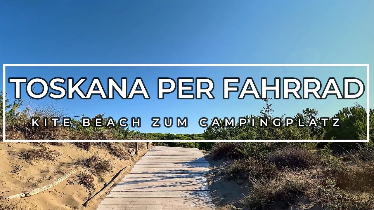 Vom Kitestrand zum Campingplatz: Pinien im goldenen Sonnenlicht 🌅🌲Toskana per Fahrrad