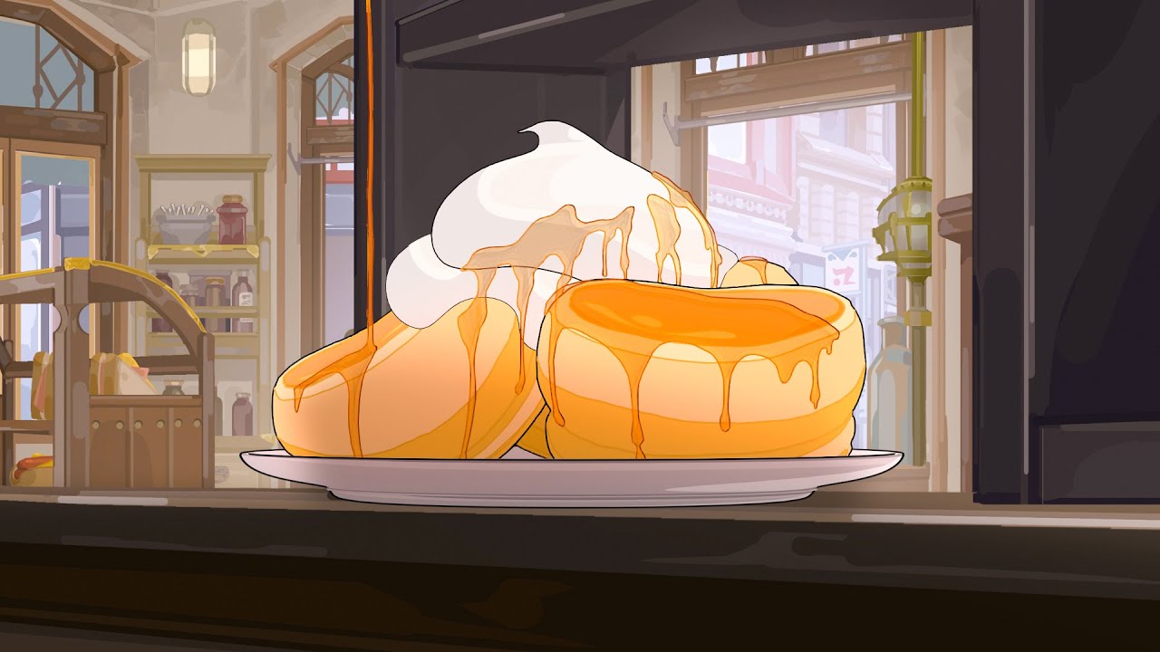 Eggs, milk and flour - Souffle Pancake Cooking Animation with Sound Effect｜ASMR 舒芙蕾鬆餅製作パンケーキ動画