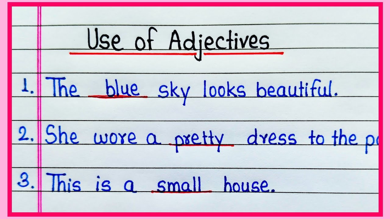Use of Adjectives | English Grammar