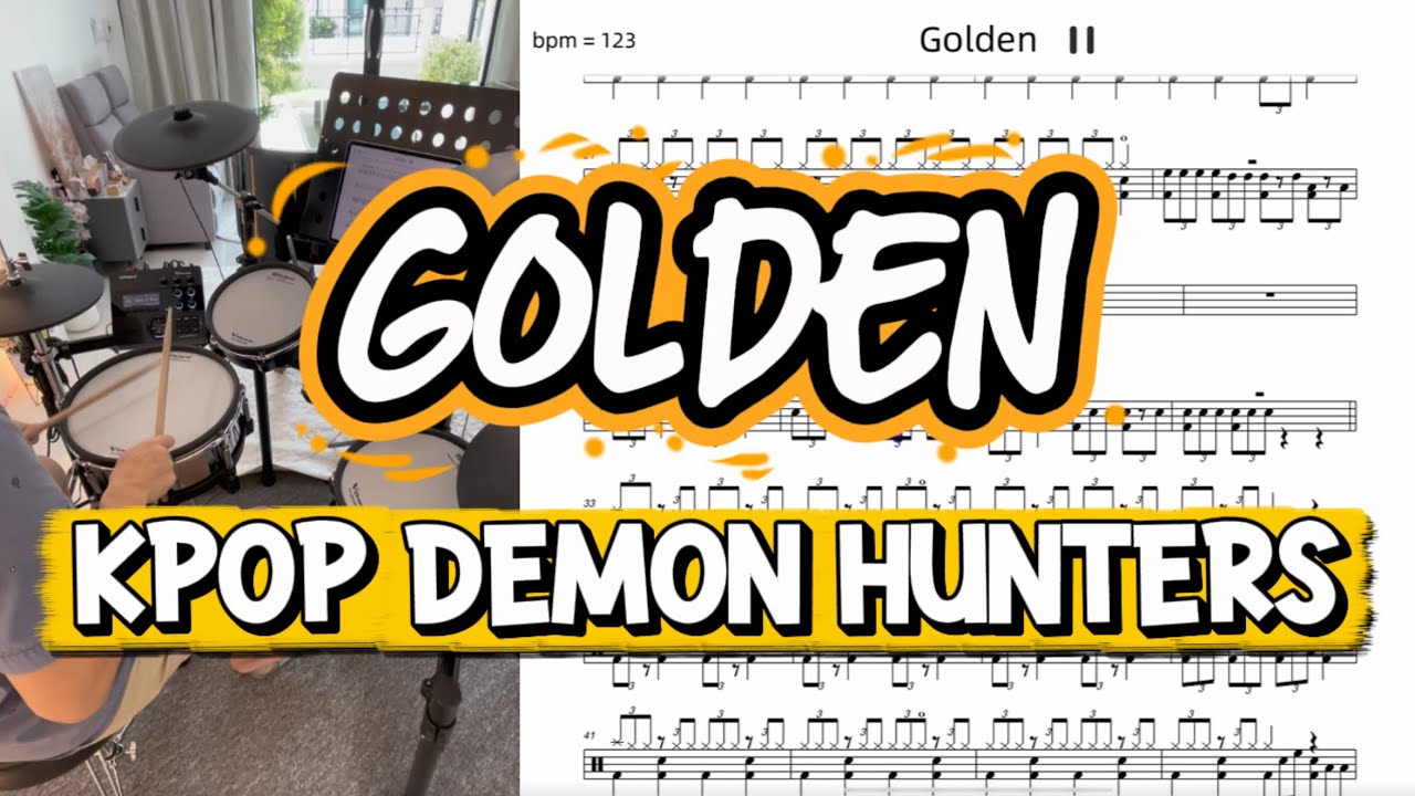 Golden - Kpop Demon Hunters |drum score
