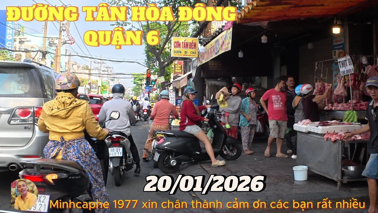 ĐƯỜNG TÂN HÒA ĐÔNG - QUẬN 6 - KHU NGÃ 6 PHÚ LÂM....20/01/2026.
