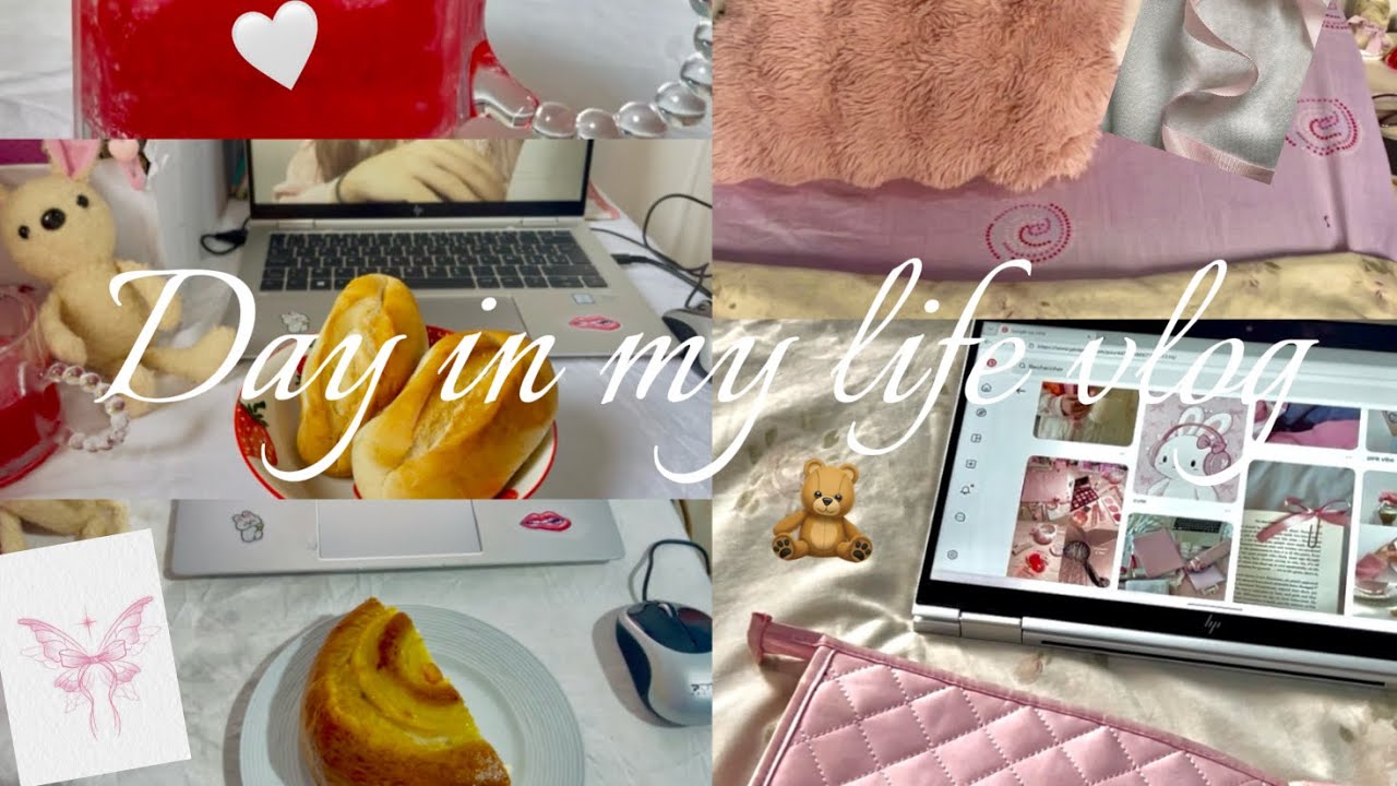 Just a day in my life ✨🩰🤍🎀🧸//morning routine 💦/ night routine 💕