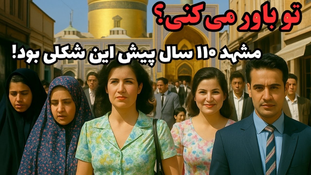 مشهد قدیم | فیلمی نایاب از ۱۱۰ سال پیش که اولین&zwnj;بار منتشر می&zwnj;شه!