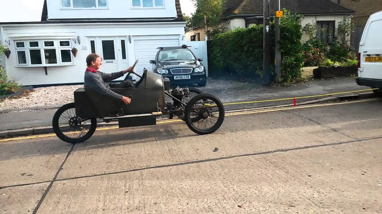 Robinson Cyclecar - 1st startup since 1924 - 3 Wheeler