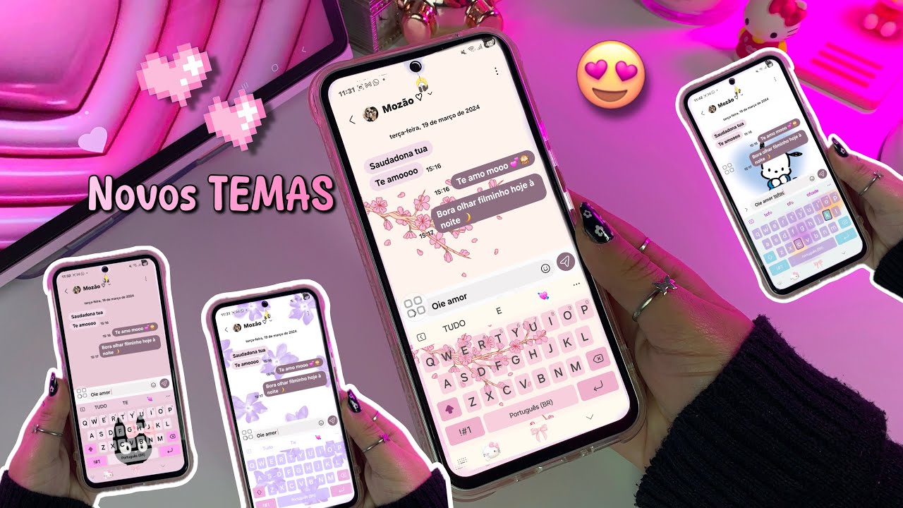 🤩NOVOS TEMAS DE TECLADO SAMSUNG