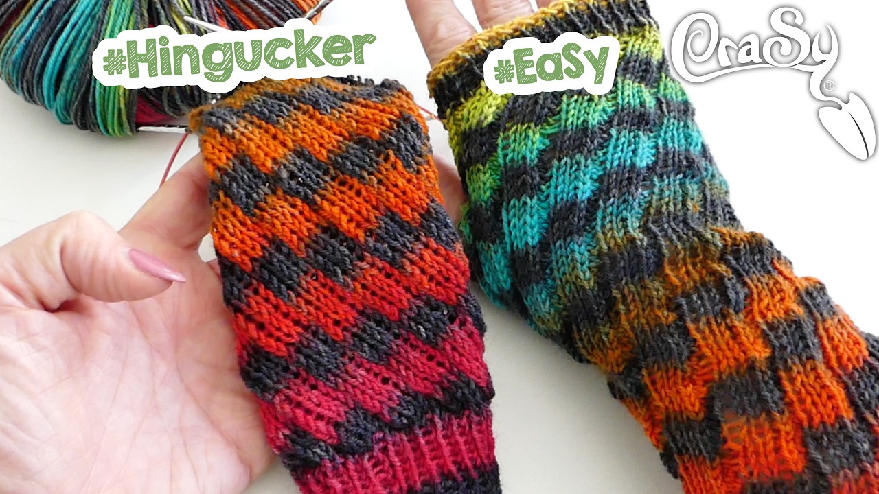 Stulpe Harlekin Muster in die andere Richtung drehen