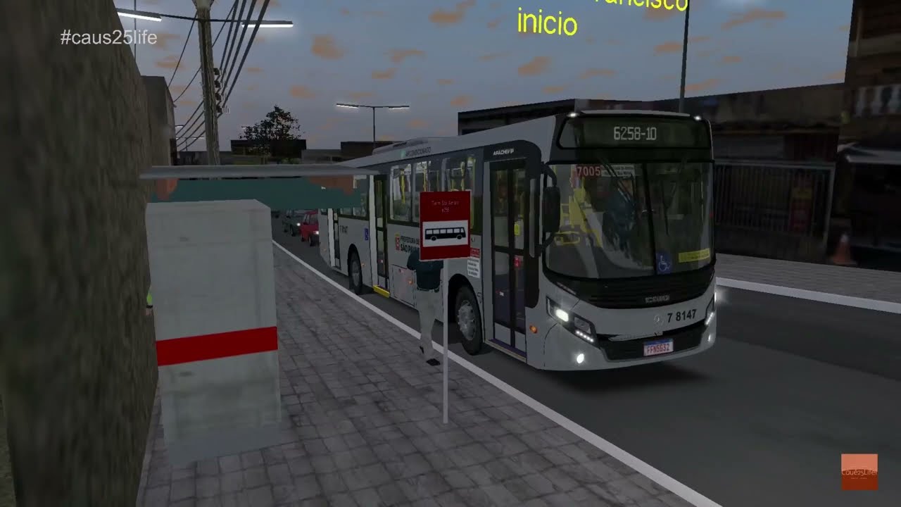 Omsi 2 | Mapa Vila Clara - Linha 6258-10 | Caio Apache Vip IV. #omsi2 #gameplay