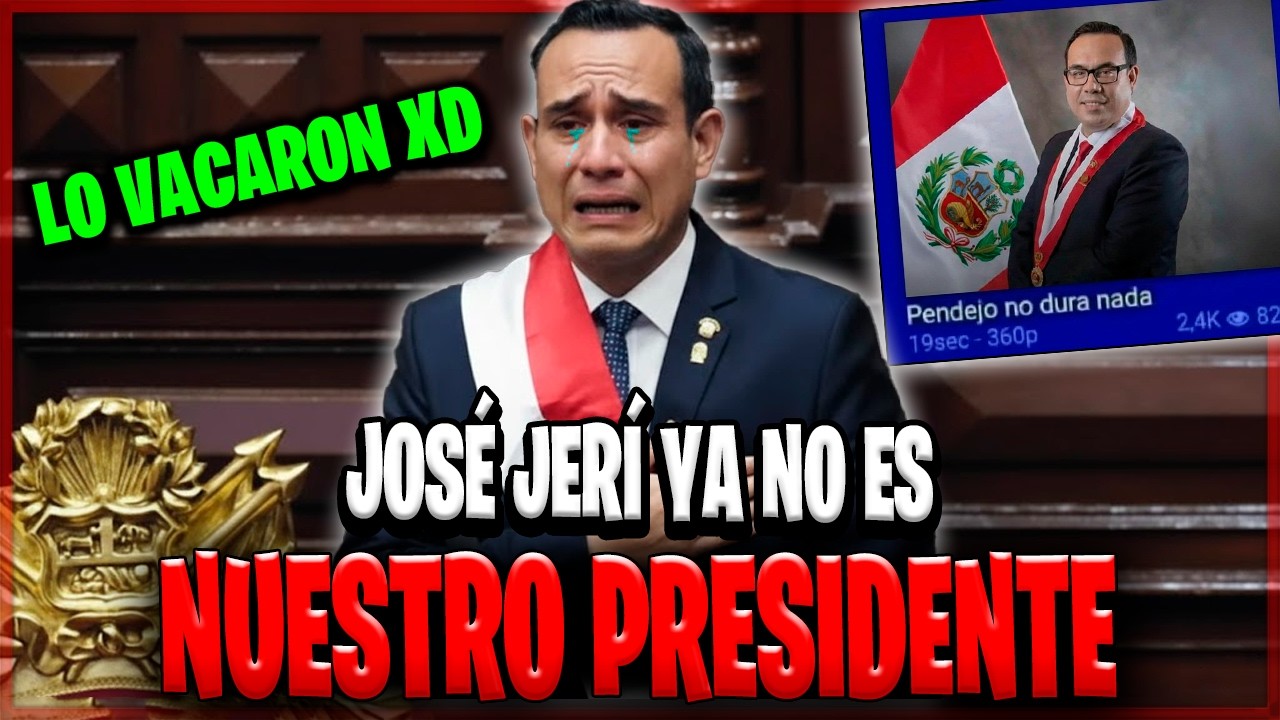 🚨CRISIS POLÍTICA 🚨: EL DÍA DE HOY, JOSÉ JERI FUE VACADO | Goblinciano