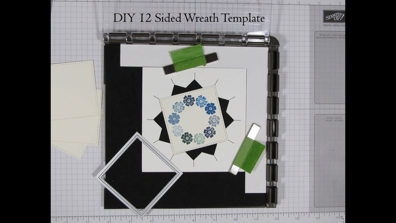 DIY 12 sided Wreath Template for Stamp Positioning Tool