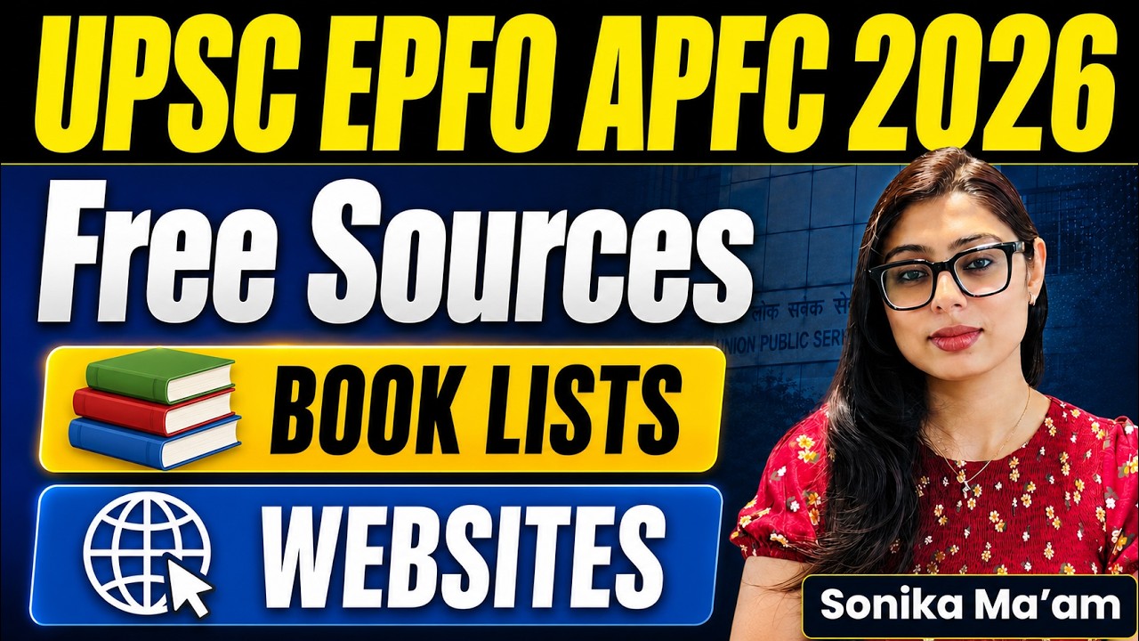 UPSC EPFO APFC 2026 Preparation 🔥| Best FREE Sources | Books, PDFs, Current Affairs & Study Material