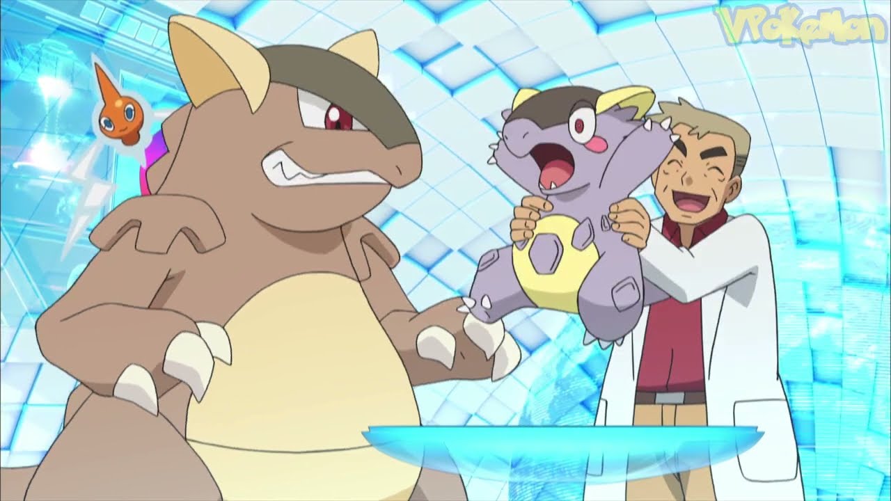 Mega Kangaskhan attacks Professor Oak | Professor Oak Funny Moments