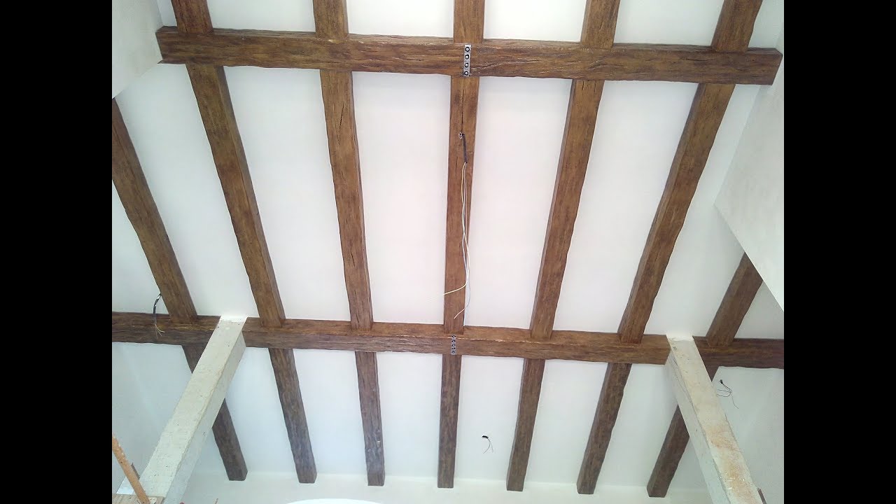 Vigas imitación madera. Construir una casa paso a paso